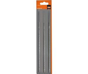 Lime de tronçonneuse - BAHCO - Pack de 3 - 150 mm - 3,2 mm - Affûtage de chaînes de tronçonneuse - Emballage protecteur
