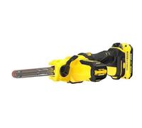 Stanley - Ponceuse à bande sans fil 18 V, 2 batteries de 2,0 Ah, chargeur SFMCE210D2K-QW