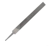 Lime plate en acier de 25,4 cm double face à dents moyennes finition antirouille grise sans poignée pour le classement de précision des trous, des coins, des rainures, façonnage du travail du bois et