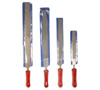 Lime plate en diamant Durable de haute qualité, lime plate en diamant, aiguille en diamant rouge argent, outils à main plats et durables 1pc 10inch