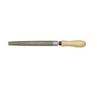 Lime pour métaux tendres demi-ronde 910 à manche bois - bâtarde - 21x6 mm MOB
