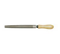 Lime pour métaux tendres demi-ronde 910 à manche bois - bâtarde - 25x7 mm MOB