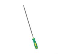Lime ronde pour tronçonneuse 4,0/4,8/5,5 mm en acier à haute teneur en carbone avec poignée en plastique, outil d'affûtage pour scies électriques et tronçonneuses, 28,5 cm de long (4,8 mm)