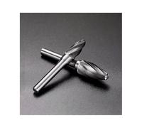 Lime Rotative à Carbure Style F Conique, Queue 6mm Haute Dureté Acier au Tungstène Fraise, Denture Grossière Rainure Unique Outil de Coupe pour Artisanat Bois et Métal, 1 Pc(12mm)