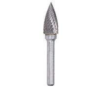 Lime Rotative à Tige de 6 Mm 2 Rainures Coupées en Forme D'arc Pointu Meuleuse Fraise en Carbure