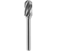 Lime rotative cylindrique HM aluminium pointe spherique 6x16 mm tige 6