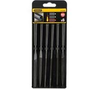 Stanley Jeu de limes aiguilles 0-22-500 - Set 6 pièces 150 mm Acier au carbone Argent