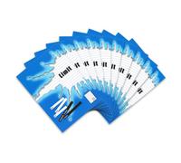 Limit Lot de 10 cahiers A4 16 feuilles lignées sans marge Bleu