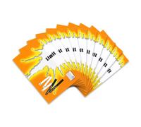 Limit Lot de 10 cahiers d'école A4 16 feuilles linéature 26 à carreaux avec bordure Orange