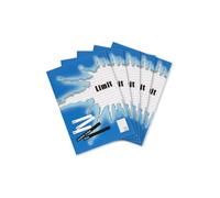 Limit Lot de 5 cahiers A4 16 feuilles lignées 21 lignées