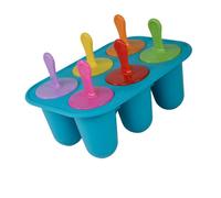 Limtula De 1 Ensemble de moules à Glace en Silicone à 6 cavités avec Couvercle, moules à friandises pour Glaces Faites à la Main et collations saines, Machine à Glace pour