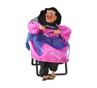 Limtula Décoration de Table de sorcière animée, B | Figurine d ' Halloween motorisée activée par le son pour les entrées, les étagères et les événements de la maison