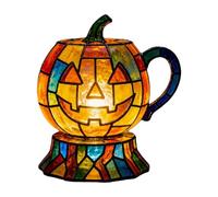 Limtula Lampe de Table à Visage sculpté avec Connexion USB | Décor de citrouille d ' Halloween, lueur multicolore chaude pour la célébration de la cheminée de la table de nuit