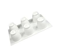 Limtula Moule de Cuisson en Silicone à 6 œufs, équipement de Cuisson pour Desserts créatifs, chocolats et Bougies décoratives, Moule à Dessert Demi-sphère