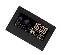 Limtula Stations météo à écran Couleur Multifonction, Calendrier, Horloge avec Moniteur de température et d ' humidité, Alarme Murale, Conception de Bureau, Horloge météo Intelligente pour la Maison
