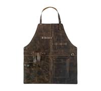 Limtula Tablier long en PU avec poche utilitaire pour diverses | Simili cuir à la mode, taille réglable, avec poche de rangement pour la cuisine à domicile et les