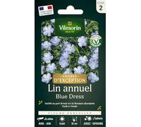 Lin Annuel Blue Dress - Graines d'Exception