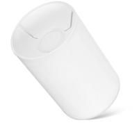 Lin Blanc Style Moderne Abat-jour Rond E27, pour Lampe de Table | Diffusion Douce L’éblouissement, Cadre en Fer, Diamètre D’ouverture 40mm, Montage Inclus