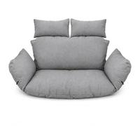 Lin Suspendu Hamac Chaise Coussins; Double Cushions; Oreiller avec Dossier, Imperméable Siège de Chaise Rembourrage pour Patio Jardin, Balançoire Panier Suspendu Coussin de Siege Flax [114]
