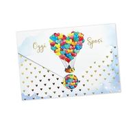 LINA OFFICINE GRAFICHE CREATIVE 96-256 Carte de vœux cadeau mariage porte-argent, enveloppe intérieure incluse - avec étiquette fermée enveloppe, 11 x 16 cm