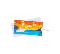 LINA OFFICINE GRAFICHE CREATIVE Carte de vœux cadeau voyage NAVE porte-argent carte originale