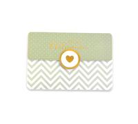 LINA OFFICINE GRAFICHE CREATIVE HBGFTBqcb Carte de vœux de mariage porte-serviettes avec enveloppe intérieure pour cadeau de mariage incluse - Fermeture magnétique 11,5 x 16,5 cm, Cœur doré
