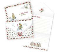 LINA OFFICINE GRAFICHE CREATIVE Lettre pour père noël bonhomme de neige avec arbre