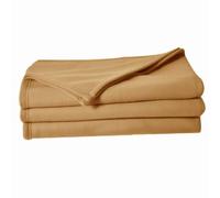LINANDELLE - Couverture Plaid Polaire Anti feu 320gr Secure - Beige - 220x240