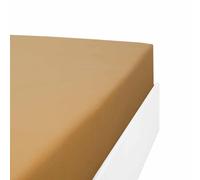 Linandelle - Drap Housse Coton 57 Fils en Molleton Flanelle TOUDOUX - Caramel - 110x190