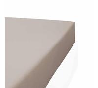 Linandelle - Drap Housse Coton 57 Fils en Molleton Flanelle TOUDOUX - Gris - 140x190