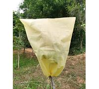LINCOCLE Lot de 2 housses de protection hivernales pour plantes en pot, protection hivernale pour plantes antigel, 100 x 80 cm, housse de protection contre le gel avec cordon de serrage