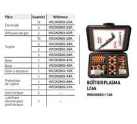 Lincoln - Coffret de consommable pour torche de découpeur Plasma LC 65 manuelle