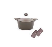 L'incroyable Cocotte 24 cm Moka - Cookut - Marron - Fonte Aluminium