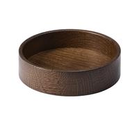 LIND DNA Boîte de rangement Wood Box pour dessous de verre Smoked-oak. circle. S
