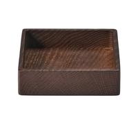 LIND DNA Boîte de rangement Wood Box pour dessous de verre Smoked-oak. square. S