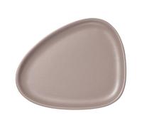 LIND DNA Petite assiette Curve Stoneware 19x22 cm Warm Grey