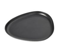 LIND DNA Plat à service Curve Stoneware 30x35 cm Black