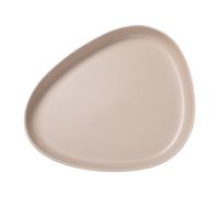LIND DNA Plat à service Curve Stoneware 30x35 cm Sand