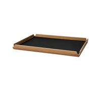 LIND DNA Plateau en teck Airy square L Nupo black ink