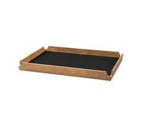 LIND DNA Plateau en teck Airy square M Nupo black ink