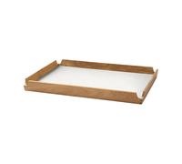 LIND DNA Plateau en teck Airy square M Nupo pure white