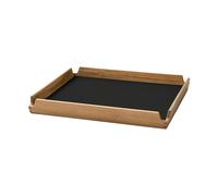 LIND DNA Plateau en teck Airy square S Nupo black ink