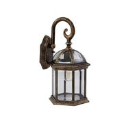 Lindby Applique Exterieur Adelisa à intensité variable (Traditionnel) en Bronze Aluminium (1 lampe,à E27), Murale Luminaire Lampe Jardin Eclairage