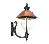 Lindby Applique Exterieur Clint à intensité variable (Antique, Classic) en Cuivre Aluminium (1 lampe,à E27) Murale Luminaire Lampe Jardin Eclairage