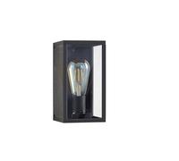 Lindby Applique Exterieur Filimon à intensité variable (Moderne) en Noir Aluminium (1 lampe,à E27), Murale Luminaire Lampe Jardin Eclairage