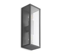 Lindby Applique Exterieur Peldar à intensité variable (Moderne) en Noir Aluminium (à 2 lampes, E27) Murale Luminaire Lampe Jardin Eclairage
