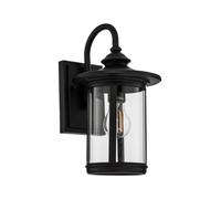 Lindby Applique Exterieur Zayn à intensité variable (Antique, Classic) en Noir Aluminium (1 lampe,à E27) Murale Luminaire Lampe Jardin Eclairage