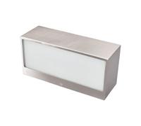 Lindby Applique extérieure Leonora à intensité variable (Moderne) en Gris Inox (1 lampe,à E27), pour mur extérieur/façade de maison terrasse und balcon