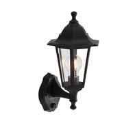 Lindby Applique extérieure Nane à intensité variable (Antique, Classic) en Noir (1 lampe,à E27) pour mur extérieur/façade de maison terrasse und balcon