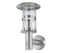 Lindby Applique extérieure Noemi à intensité variable (Moderne) en Gris Inox (1 lampe,à E27), pour mur extérieur/façade de maison terrasse und balcon